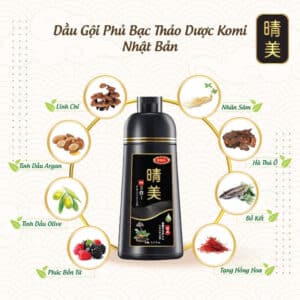 KOMI – Dầu gội nhuộm tóc thảo dược tự nhiên 100% – Bán chạy Nhật Bản 14 560d2dc2b75ddcf31281f9e819290ac4