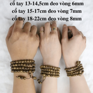 Vòng Tay Trầm Hương Indonesia Chuỗi Tràng Hạt 108 Hạt-4