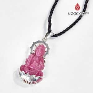 Mặt dây chuyền Phật Bà Quan Âm đá Ruby 8 mat-day-chuyen-phat-ba-quan-am