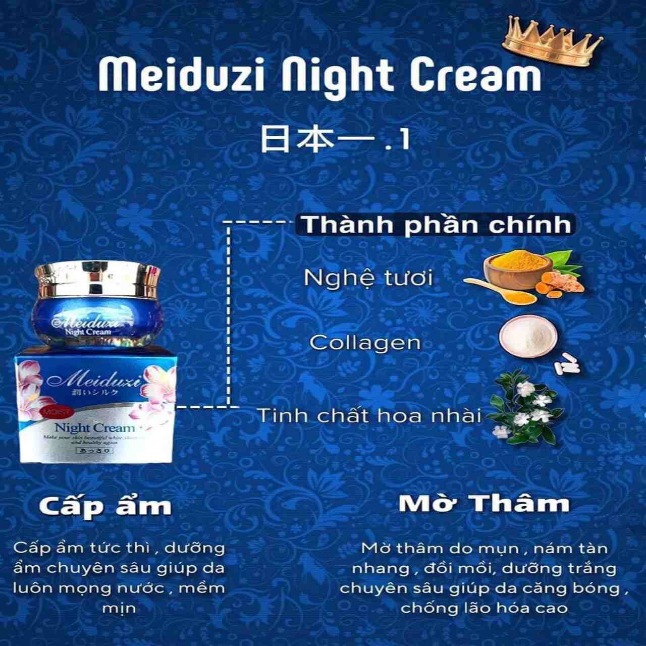 Bộ kem Meiduzi hỗ trợ trị nám, tàn nhang, mụn Ngày và Đêm 4 bo-kem-meiduzi-nhat-ban-tri-nam-tan-nhang-ngay-va-dem