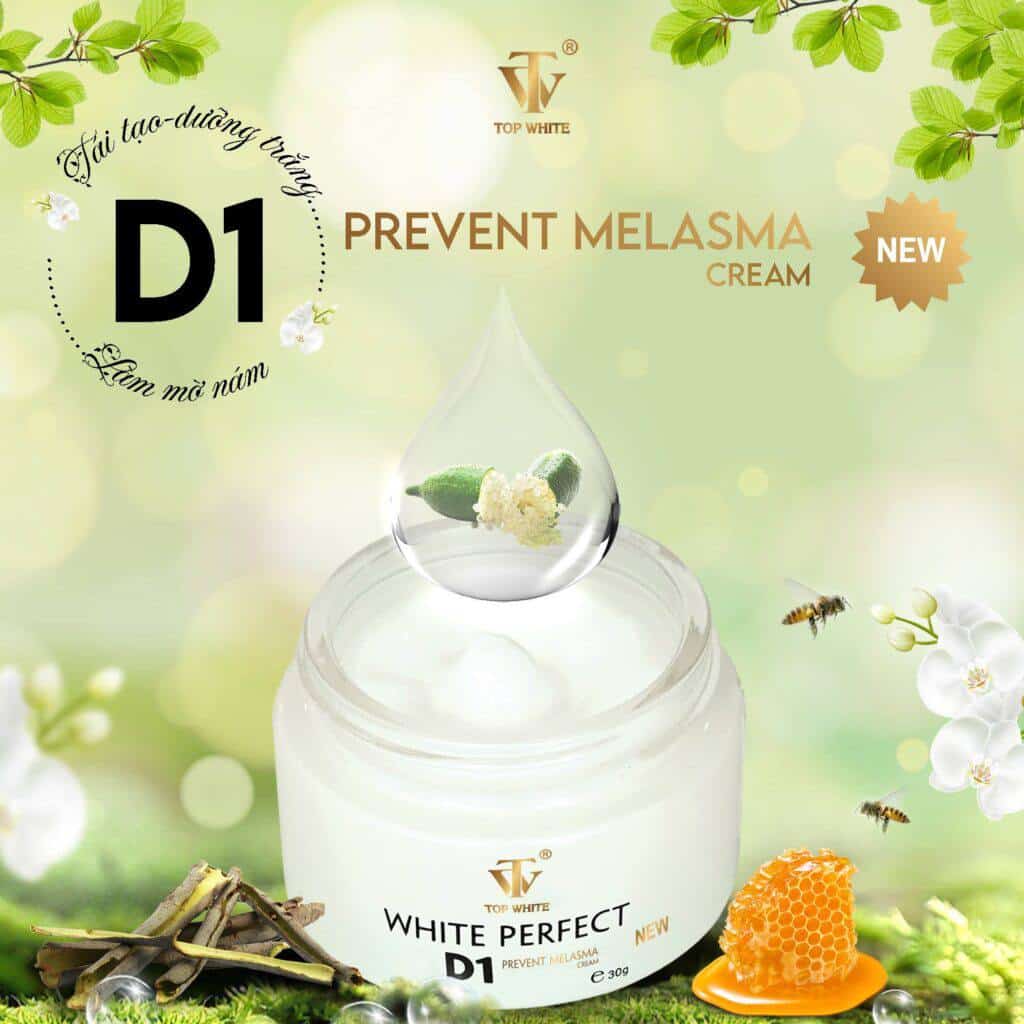 Kem Dưỡng Trắng Da, Trị Nám, Tàn Nhang Top White Perfect D1 3 kem-duong-trang-da-tri-nam-tan-nhang-top-white-d1