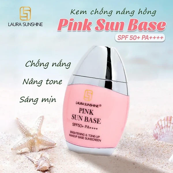 Sunscreen and Tone-Up Primer Nhat Kim Anh Laura Sunshine Pink Sun 50ml -  Organic Natural Beauty Skincare