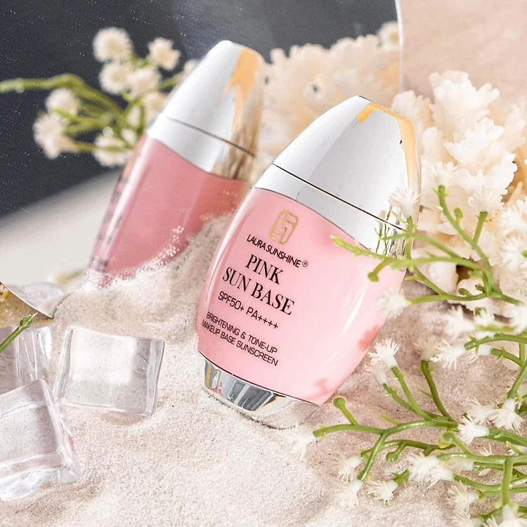 Kem chống nắng kiêm kem lót nâng tông da Nhật Kim Anh Laura Sunshine Pink Sun 50ml 2 kem-chong-nang-nang-tong-da-laura-sunshine-pink-sun