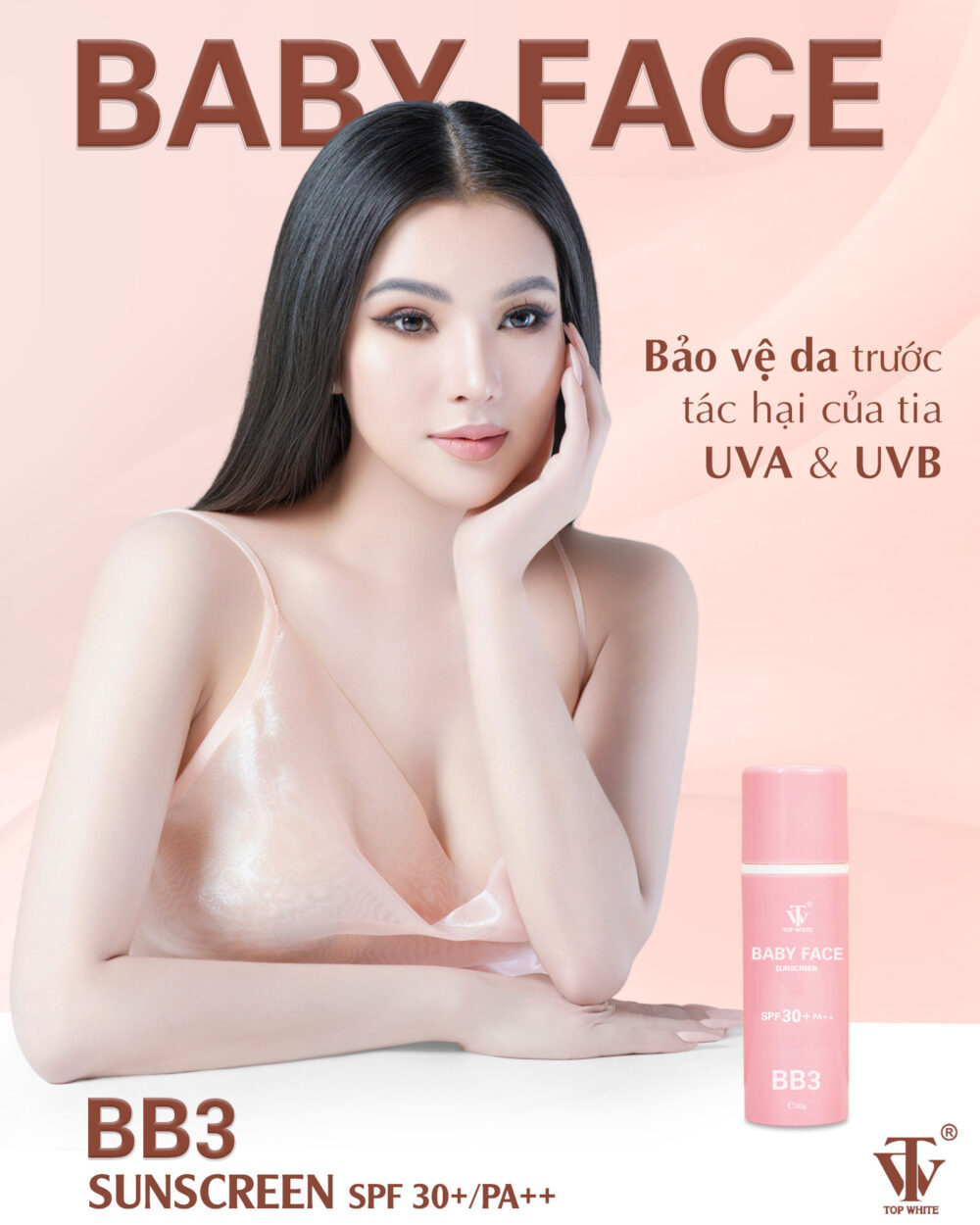 Bộ dưỡng trắng da, làm mờ nám Baby Face Top White 9 bo-duong-trang-da-lam-mo-nam-baby-face-top-white