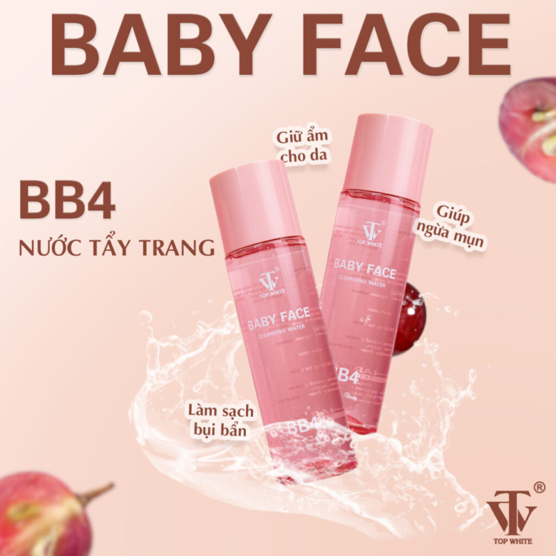 Bộ dưỡng trắng da, làm mờ nám Baby Face Top White 25 bo-duong-trang-da-lam-mo-nam-baby-face-top-white