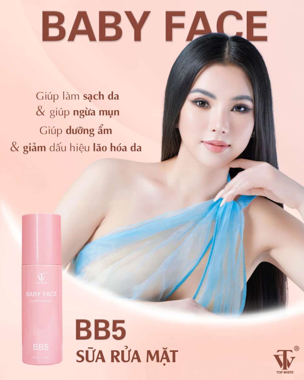 Bộ dưỡng trắng da, làm mờ nám Baby Face Top White 11 bo-duong-trang-da-lam-mo-nam-baby-face-top-white