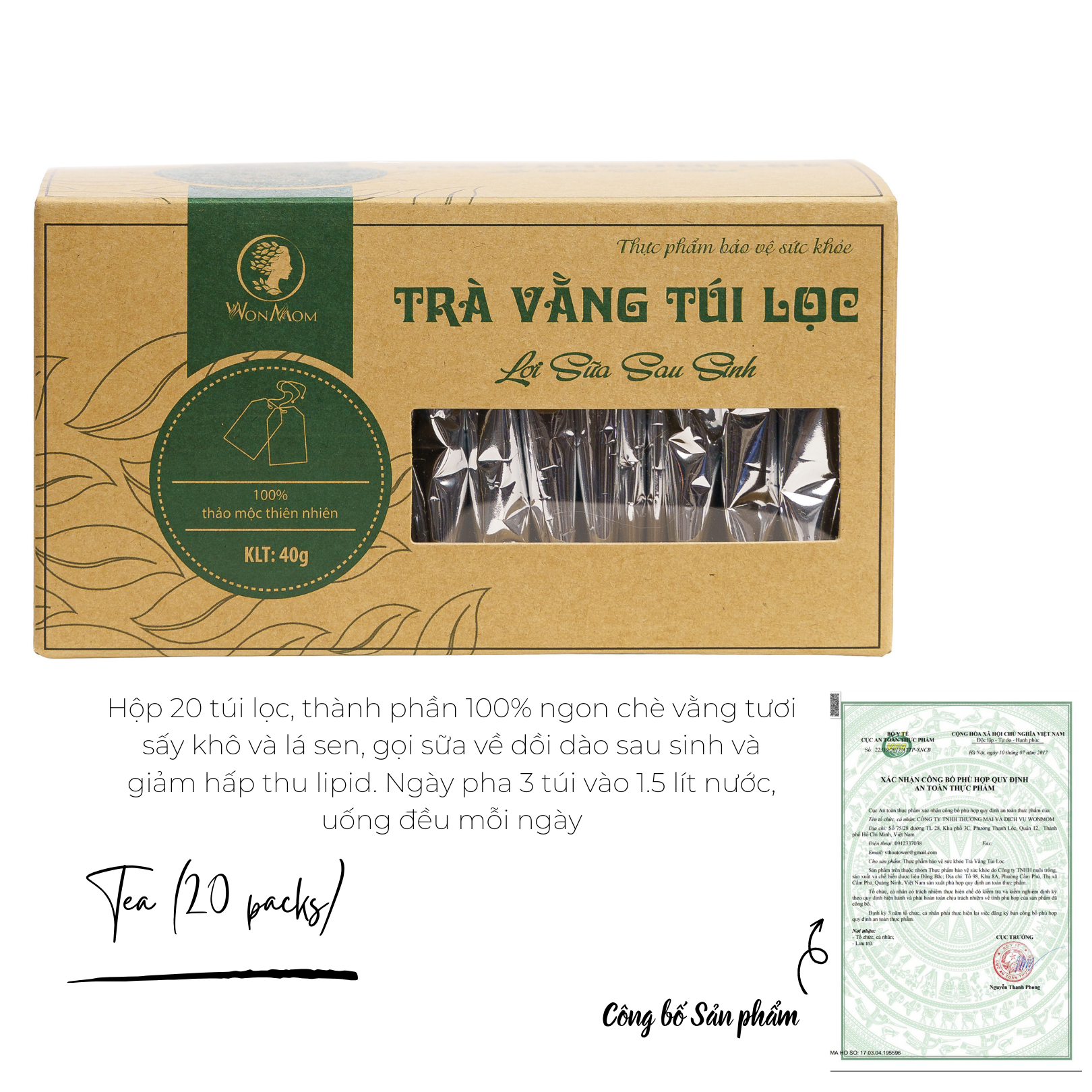 Wonmom Milk-Boosting Tea Bags