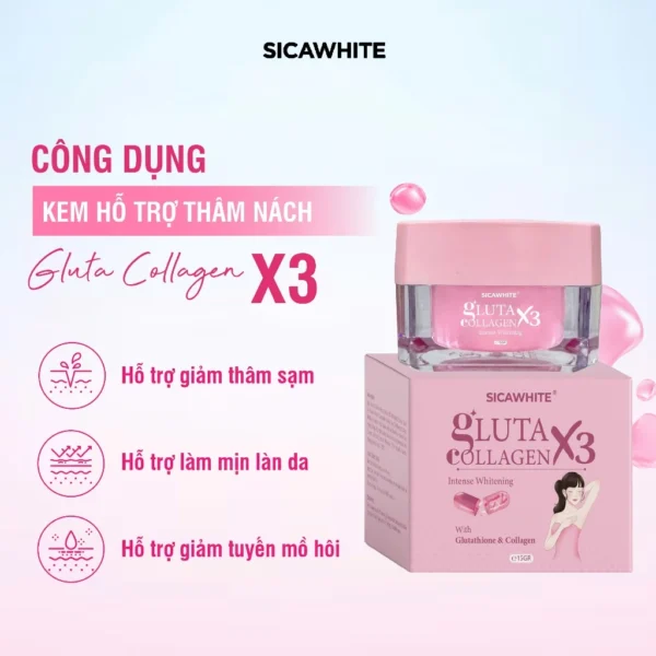 glutathione collagen cream Gluta White wiith Glutathione & Collagen Face Cream Dark Spot Corrector  15gm main image 0