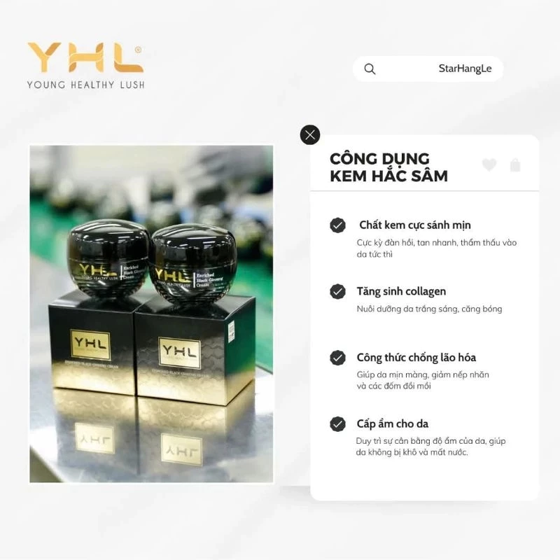 Kem nhân sâm đen YHL giúp cấp ẩm, dưỡng làn da sáng và hỗ trợ đều màu da 2 kem-nhan-sam-den-yhl