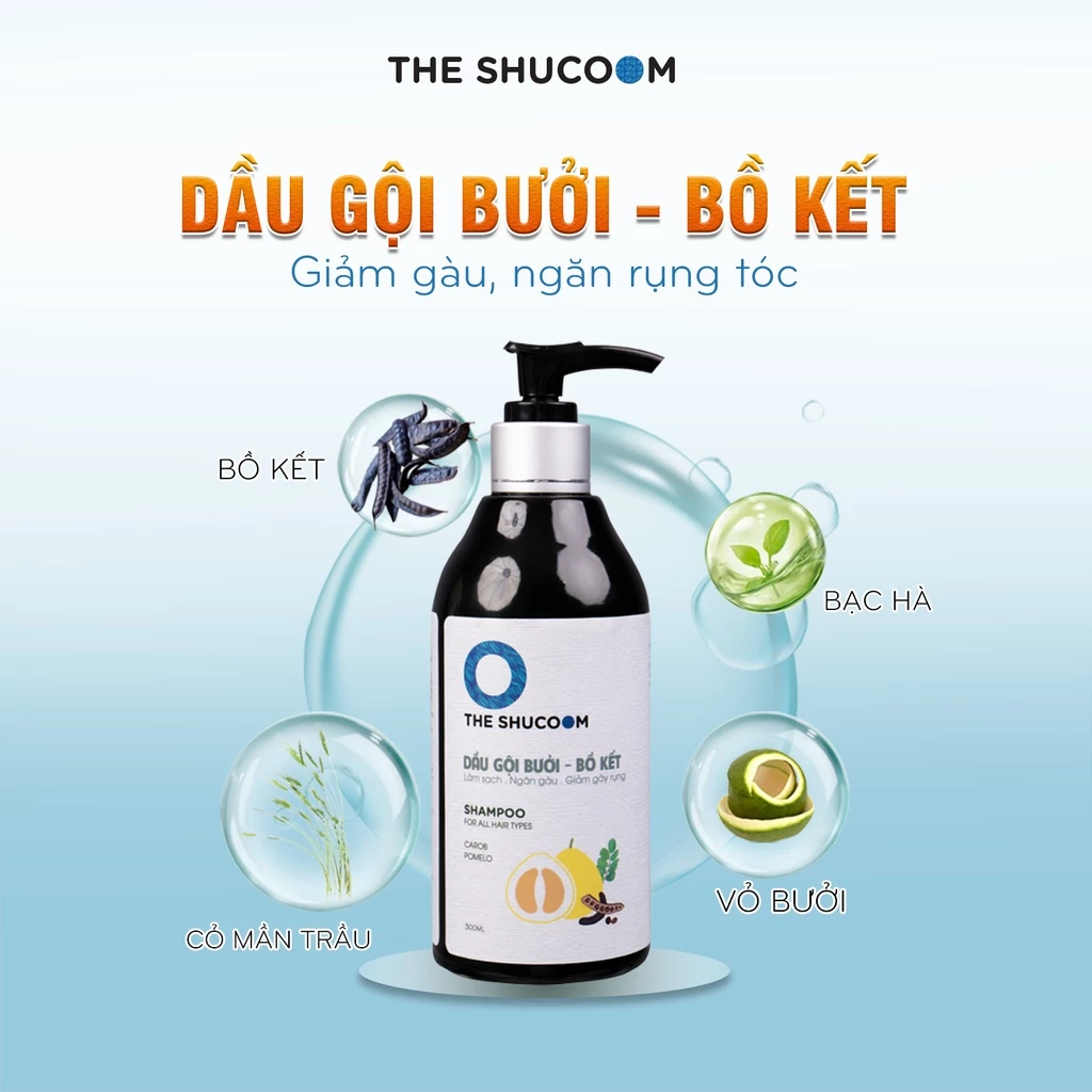 Dầu gội bồ kết The Shucoom ngăn ngừa gãy rụng tóc giảm gàu, dầu gội thảo mộc thiên nhiên 1 dau-goi-bo-ket-the-shucoom-ngan-ngua-gay-rung-toc