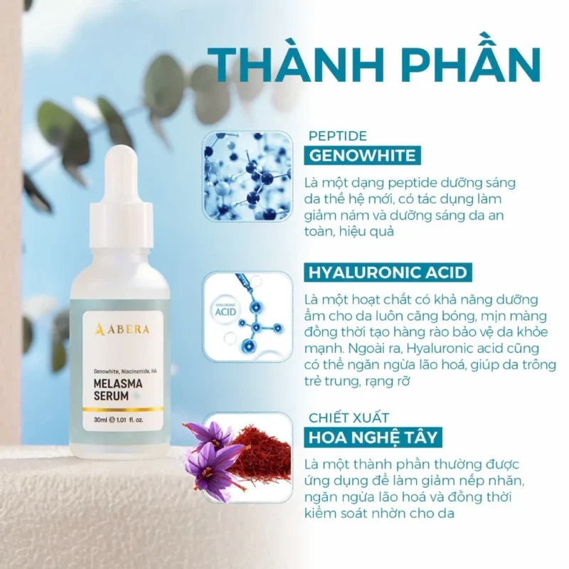 Serum Nám Da Abera Mờ Thâm Nám Tàn Nhang Dưỡng Ẩm Giúp Da Trắng Sáng Đều Màu Ngăn Ngừa Lão Hóa 10 serum-nam-da-abera-mo-tham-nam-tan-nhang