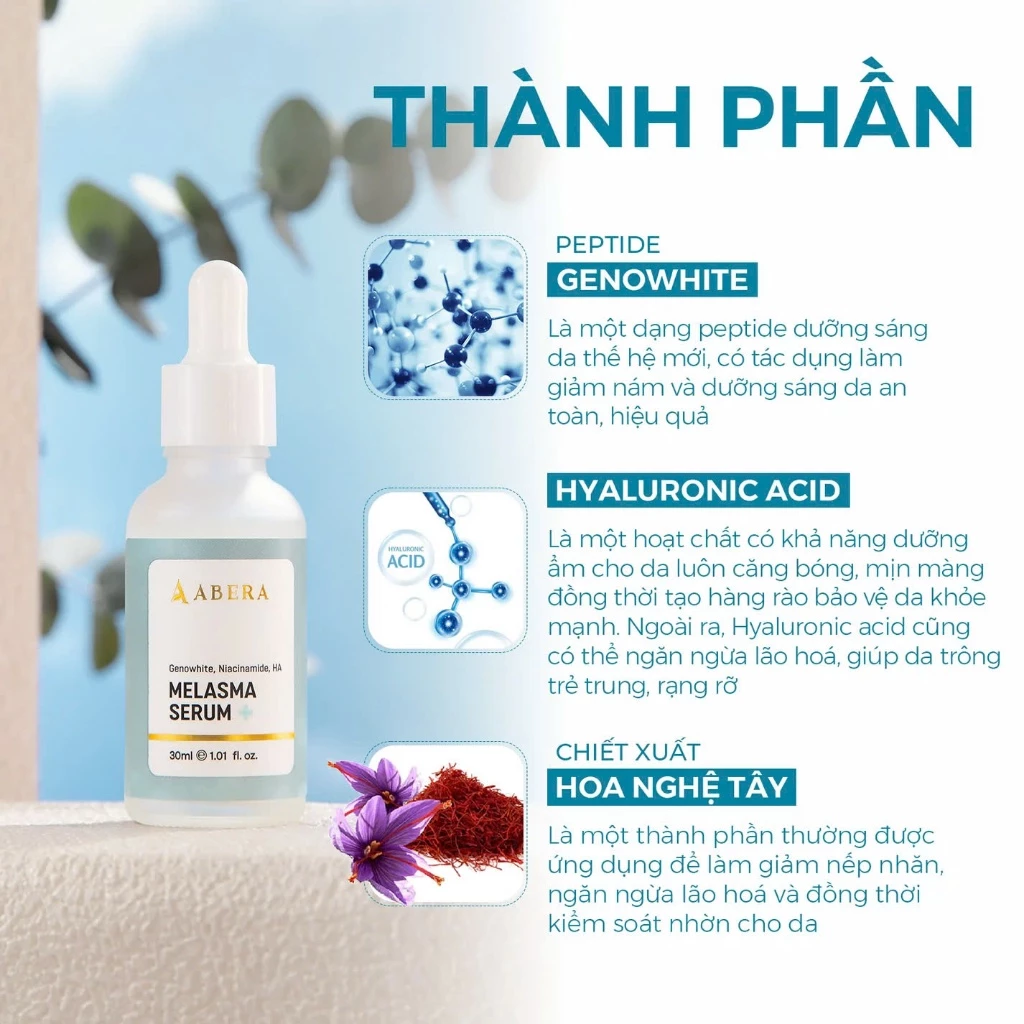 Serum Nám Da Abera Mờ Thâm Nám Tàn Nhang Dưỡng Ẩm Giúp Da Trắng Sáng Đều Màu Ngăn Ngừa Lão Hóa 2 serum-nam-da-abera-mo-tham-nam-tan-nhang