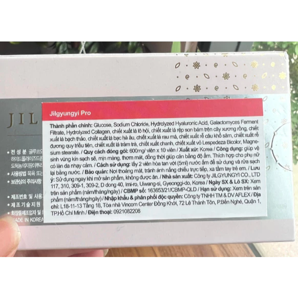 Viên chăm sóc toàn diện vùng kín JILGYUNGYI 10T Pro giảm ngứa, dưỡng ẩm, khử mùi hôi 3 vien-cham-soc-toan-dien-vung-kin-jilgyungyi-10t-pro