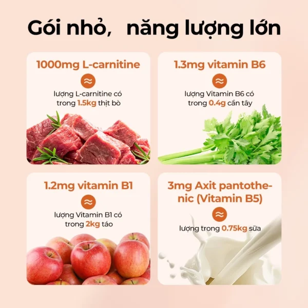 Nước Uống L-Carnitine 1000mg OXYENERGY - Giúp Đốt Mỡ Nhanh, Tăng Trao Đổi Chất