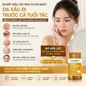 Viên Uống Nhau Thai Cừu Healthy Care Sheep Placenta 5000mg - Image 6